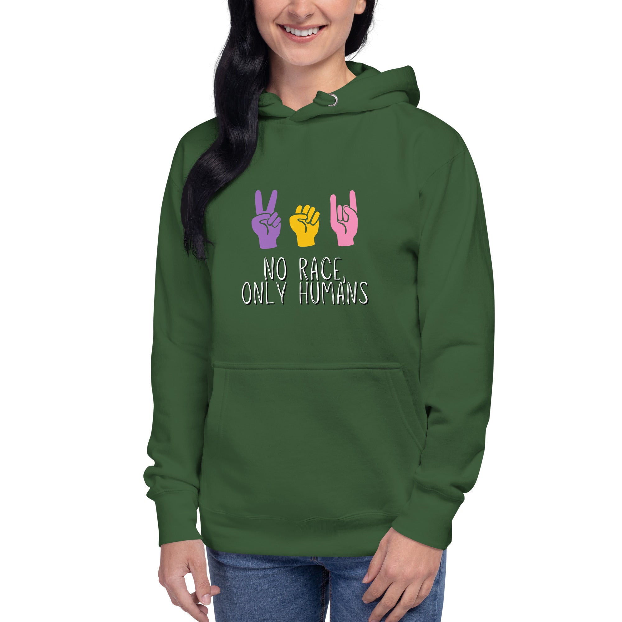No Race, Only Humans, Unisex Hoodie