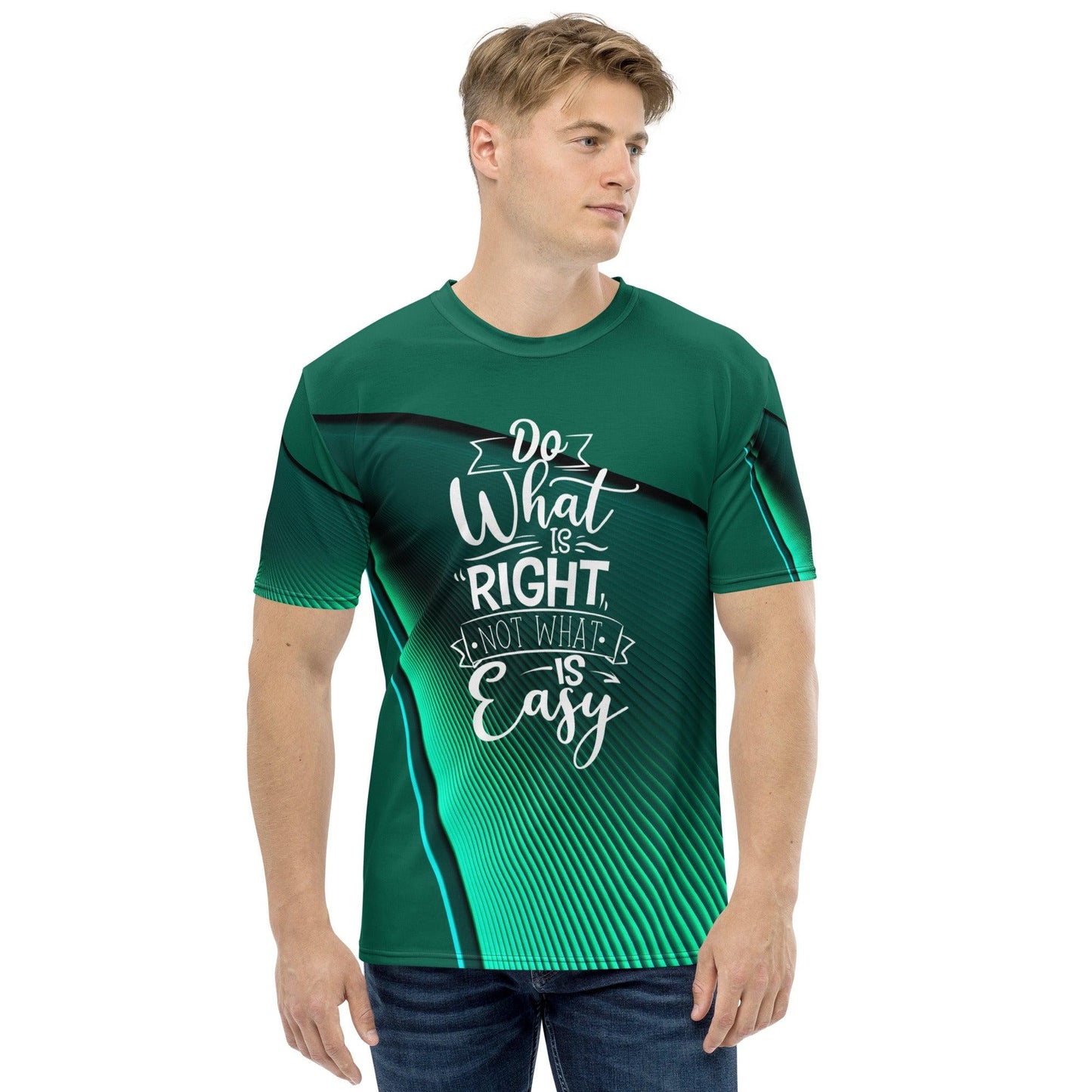 Do What Is Right, Not What is Easy | Premium All Over Men's t-shirt - Affirm Effect
