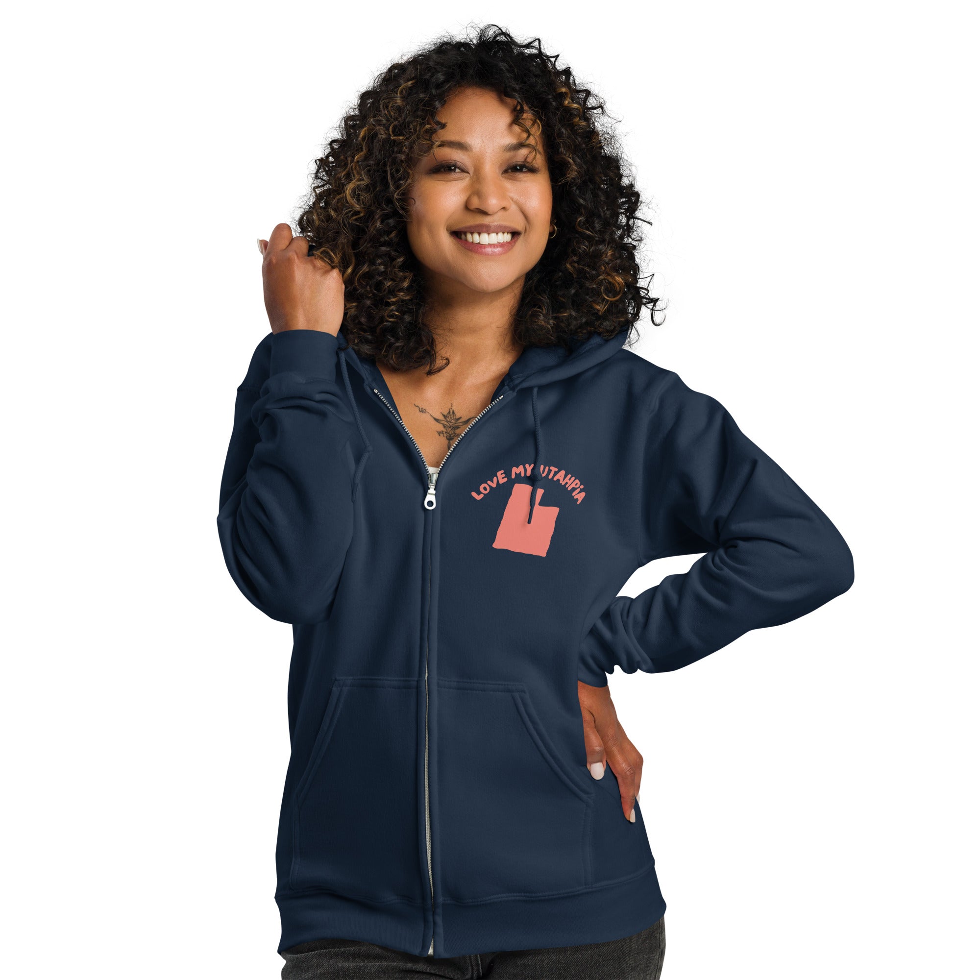 Love My Utahpia  | Premium Unisex heavy blend zip hoodie