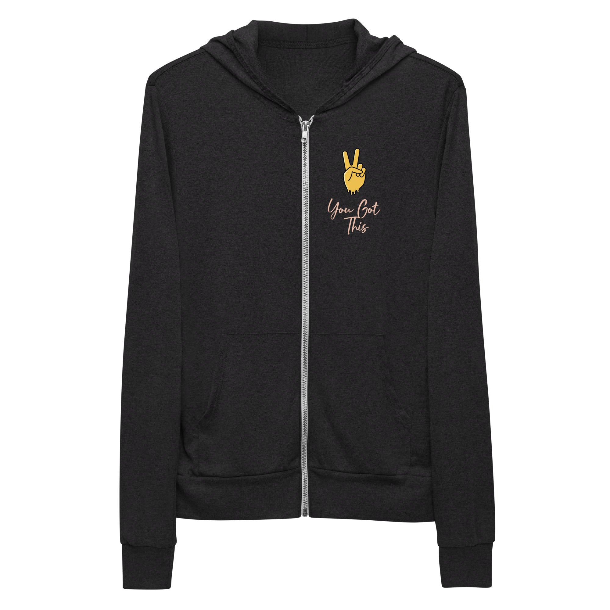 You Got This, Unisex light zip hoodie | Positive Affirmation Clothing