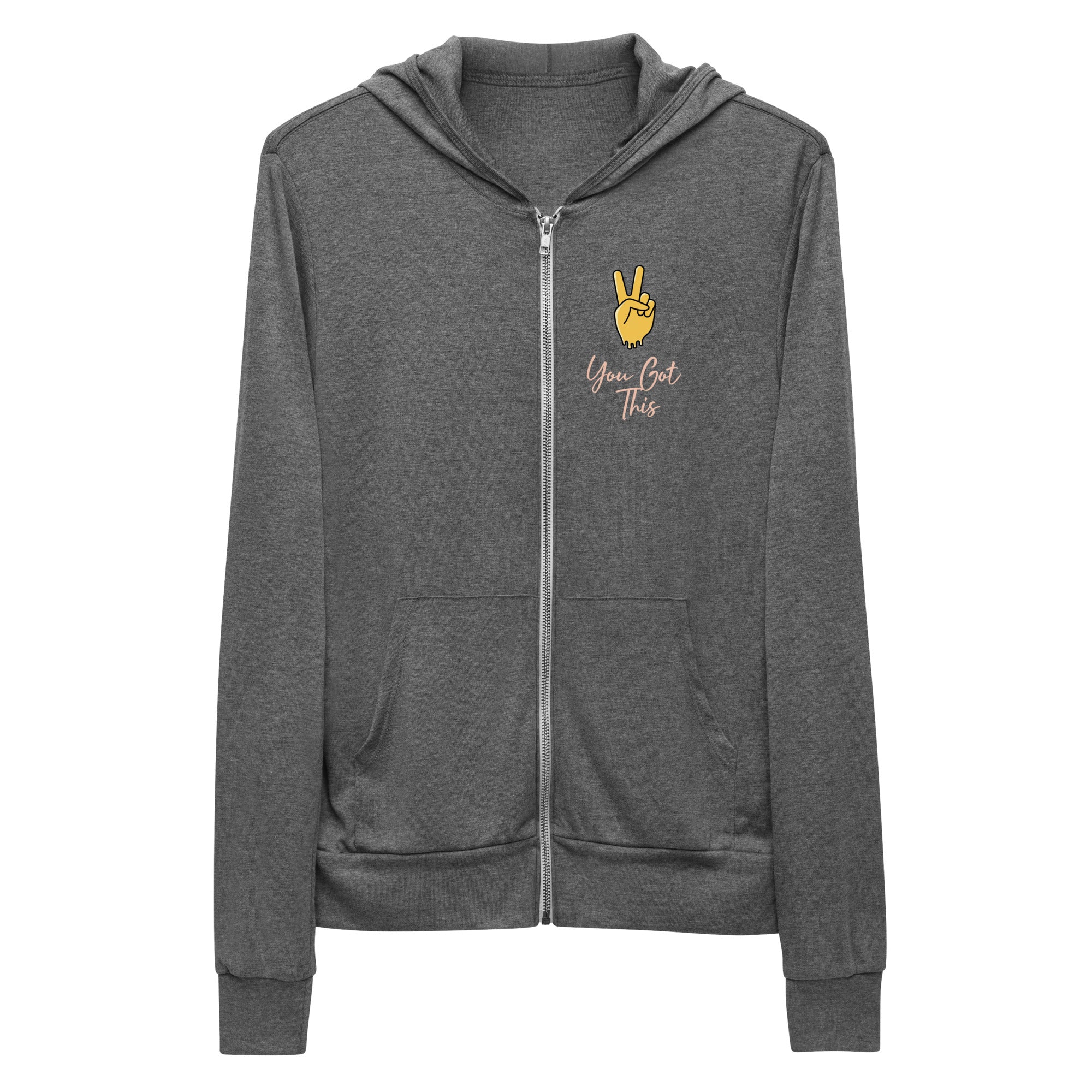 You Got This, Unisex light zip hoodie | Positive Affirmation Clothing