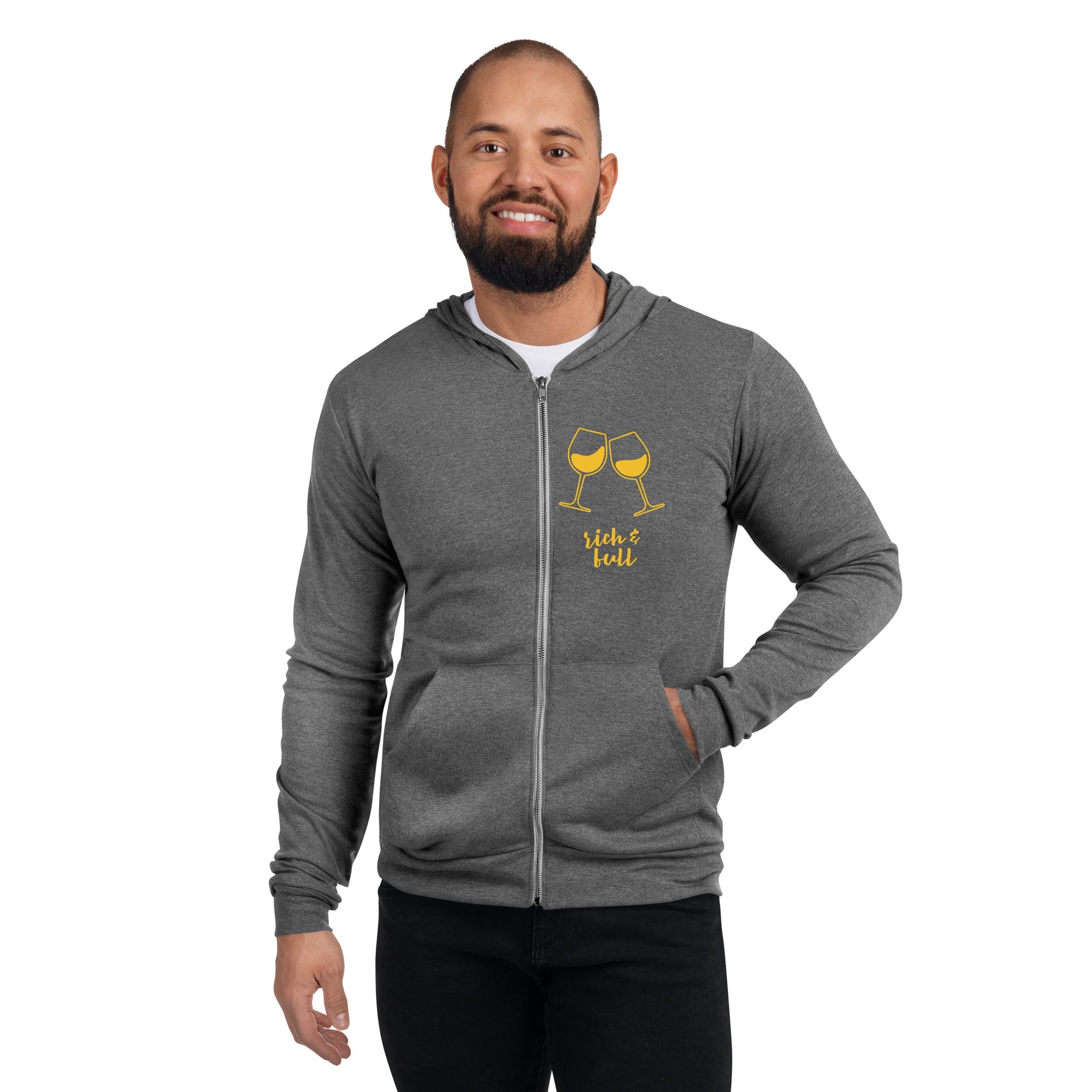 Your Life Rich And Full, Unisex zip hoodie | Positive Affirmation Clothing