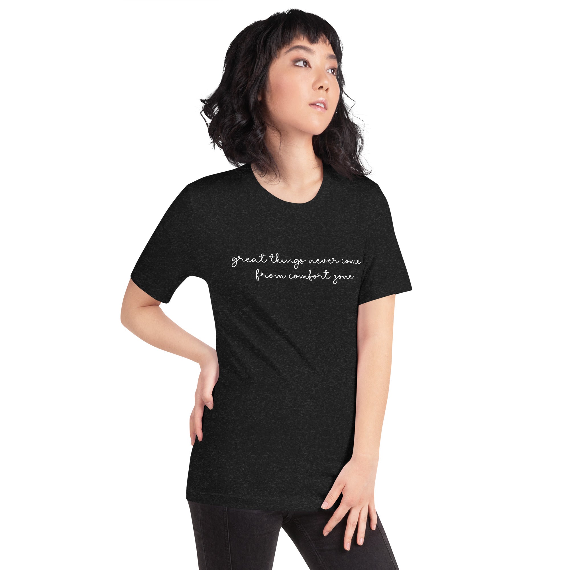 Great Things Don't Come From Comfort Zone | Premium Unisex t-shirt
