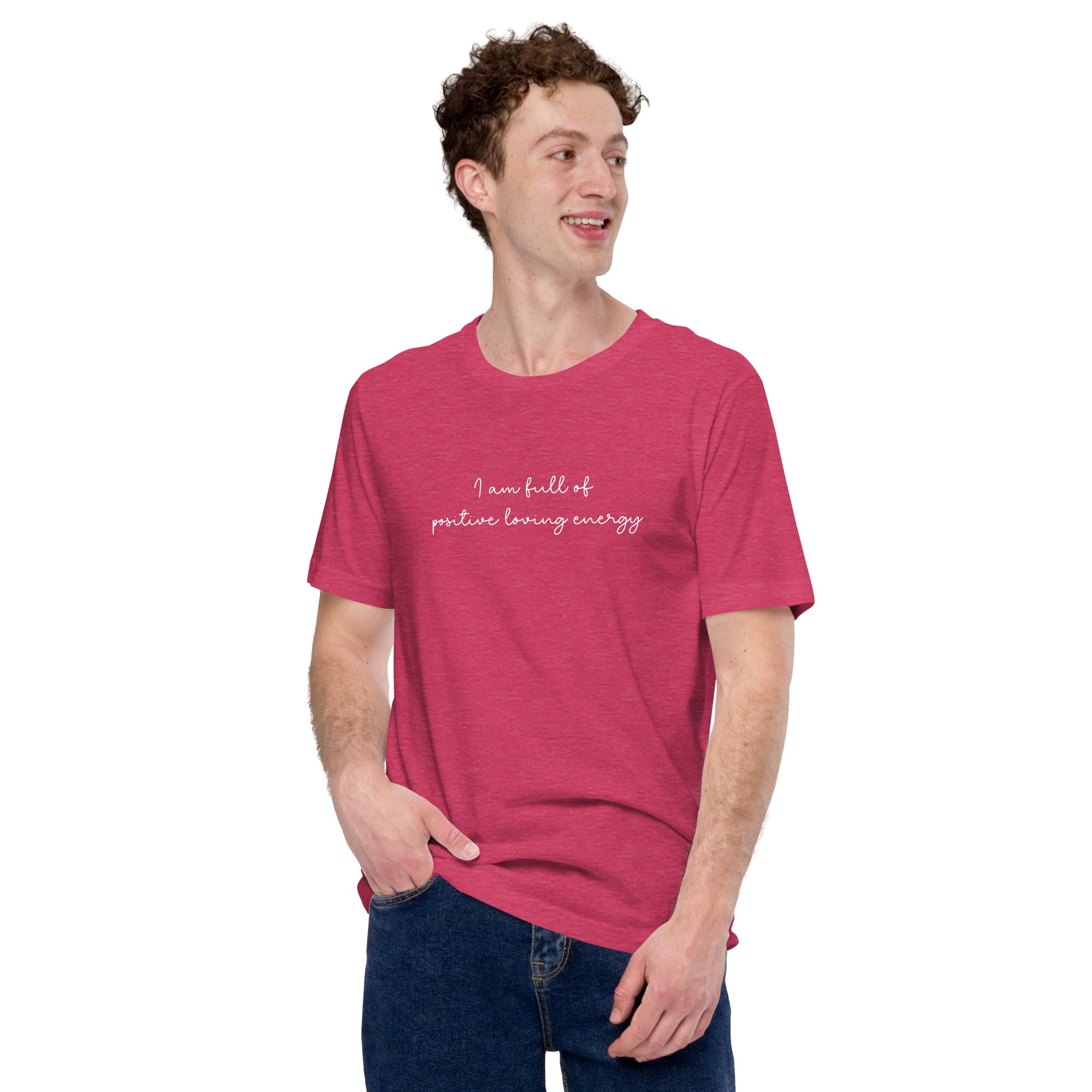 Positive Loving Energy Short-Sleeve Unisex T-Shirt | Positive Affirmation Tee