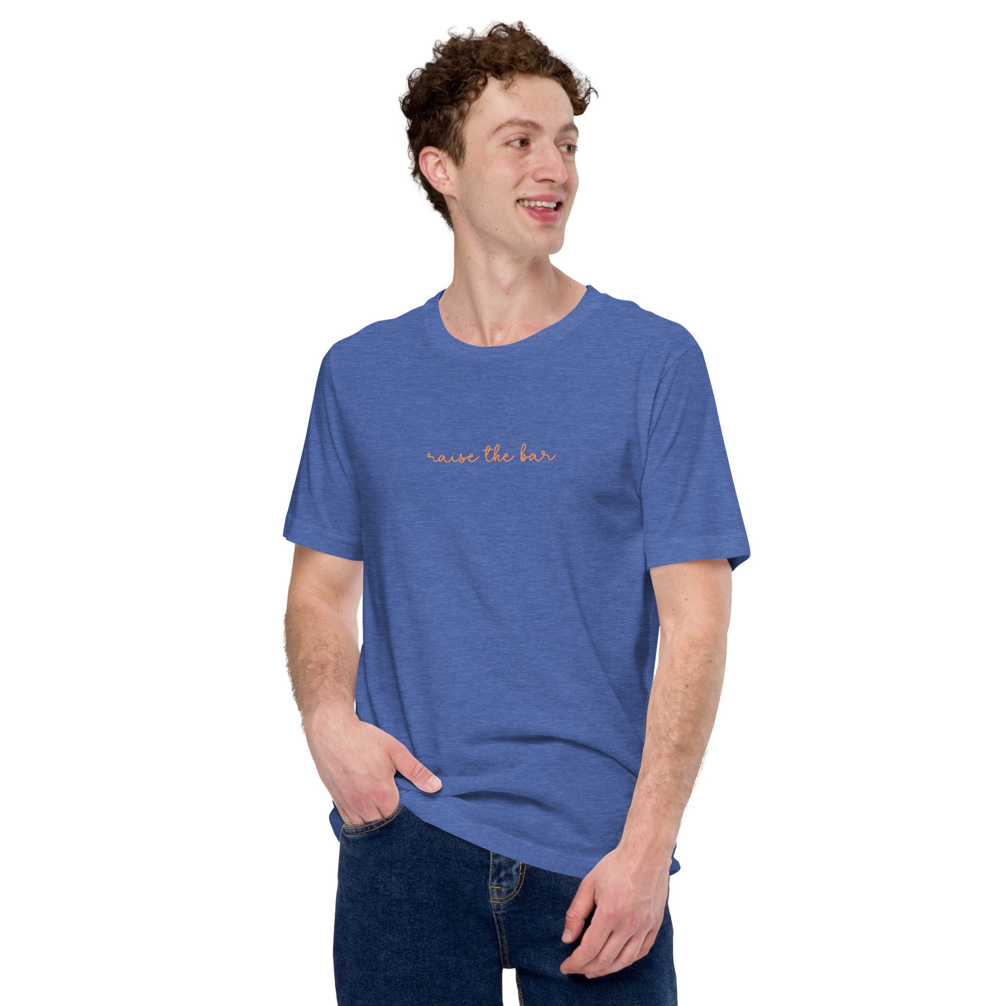 Raise The Bar, Premium Short-Sleeve Unisex T-Shirt | Positive Affirmation Tee