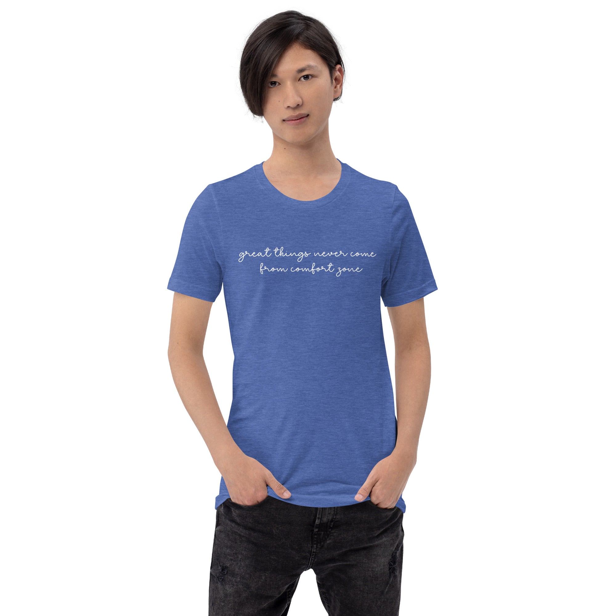 Great Things Don't Come From Comfort Zone | Premium Unisex t-shirt