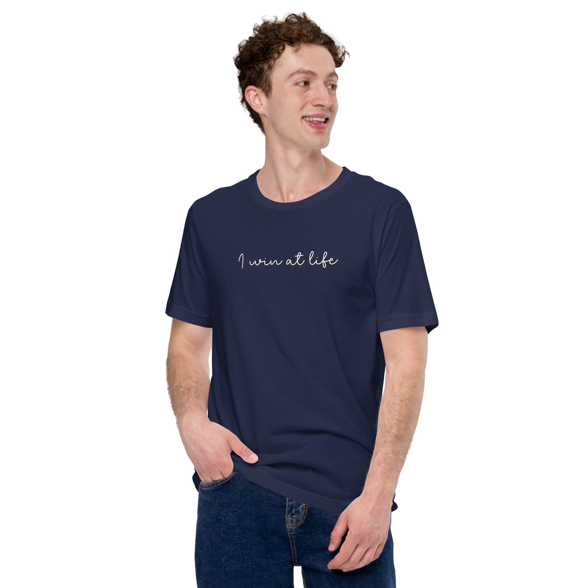 I Win At Life, Premium Short-Sleeve Unisex T-Shirt | Positive Affirmation Tee