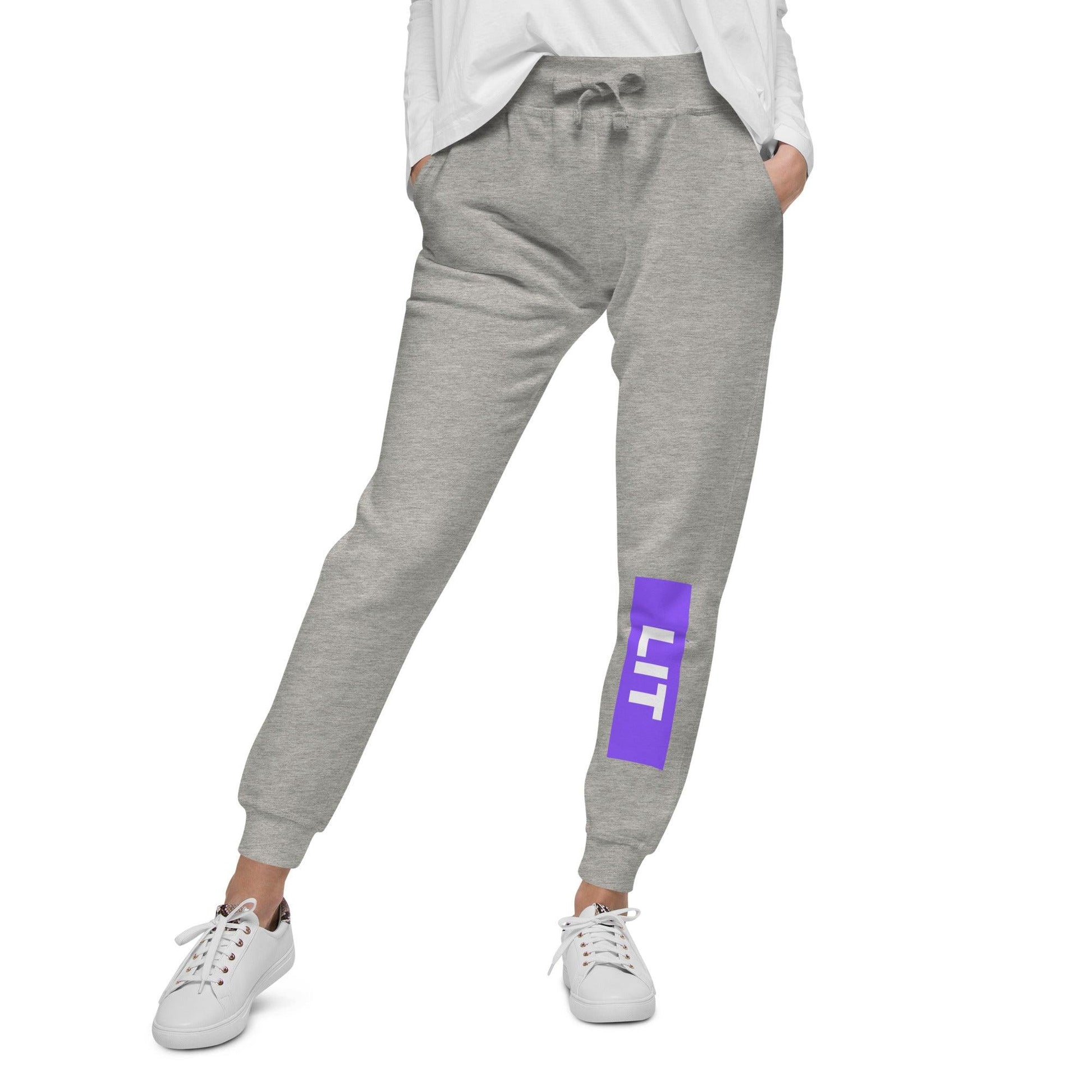 Lit Unisex fleece sweatpants | Positive Affirmation Clothing - Affirm Effect