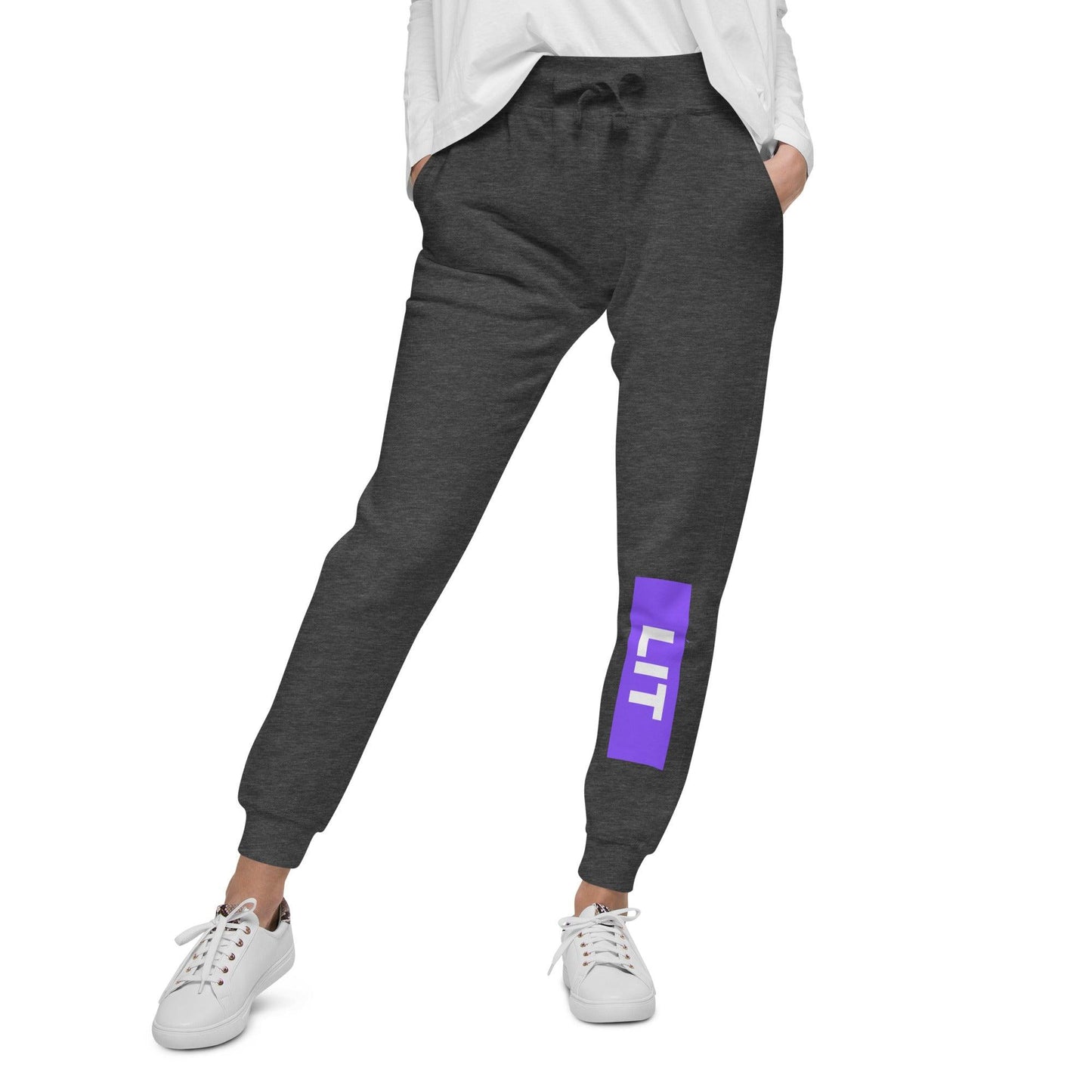 Lit Unisex fleece sweatpants | Positive Affirmation Clothing - Affirm Effect