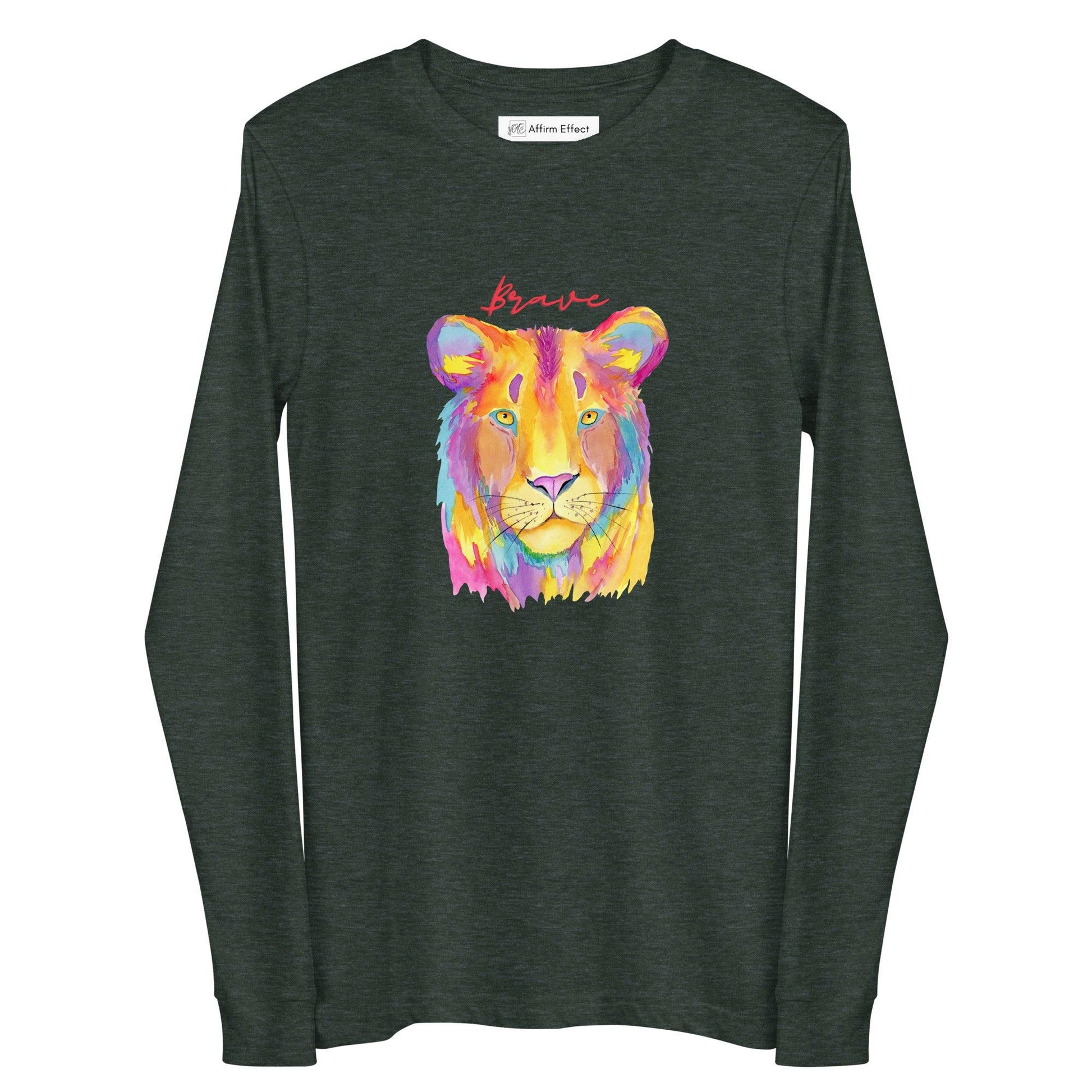 Brave Like A Lion Unisex Long Sleeve Tee - Affirm Effect