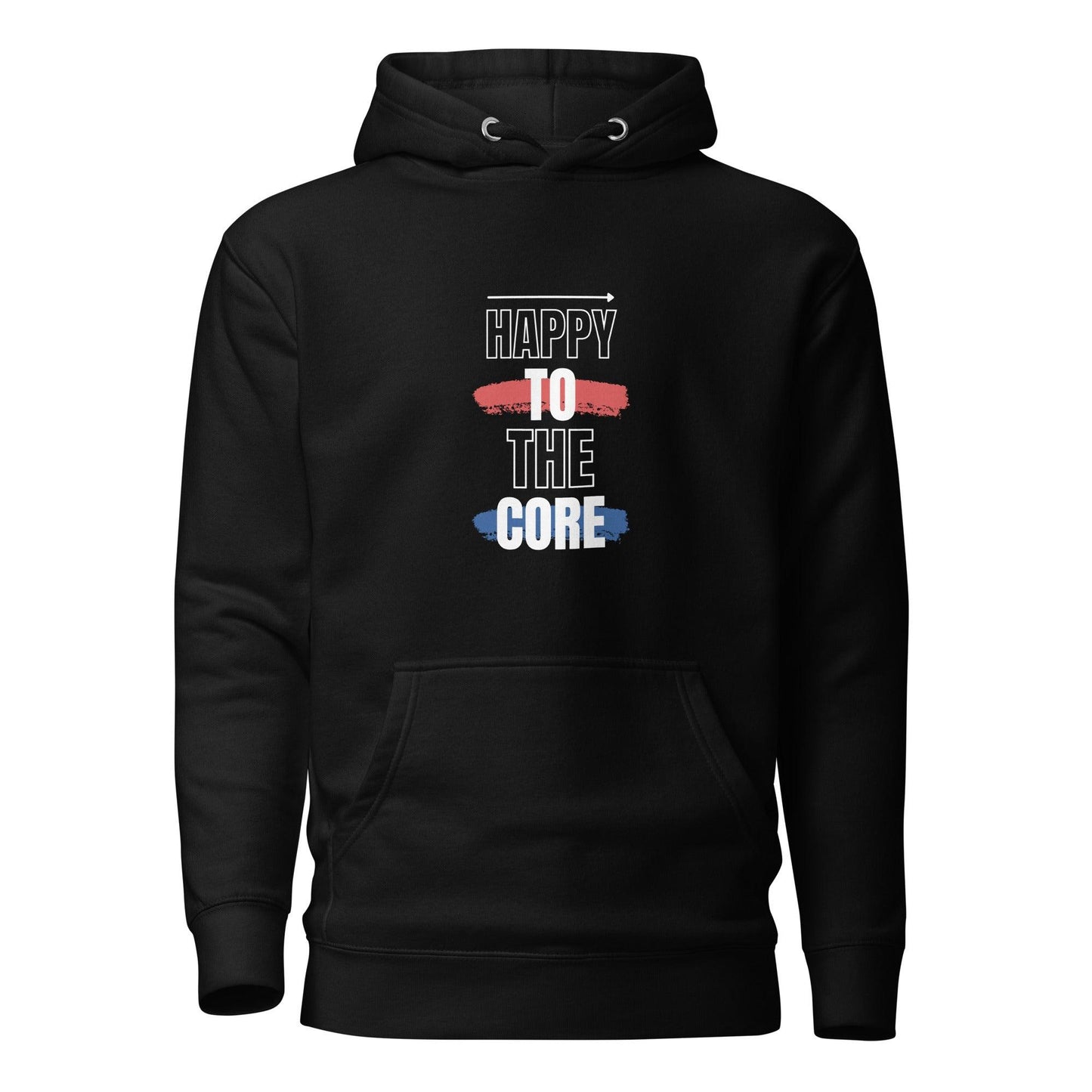 Happy To The Core, Premium Unisex Hoodie | Positive Affirmation Clothing - Affirm Effect