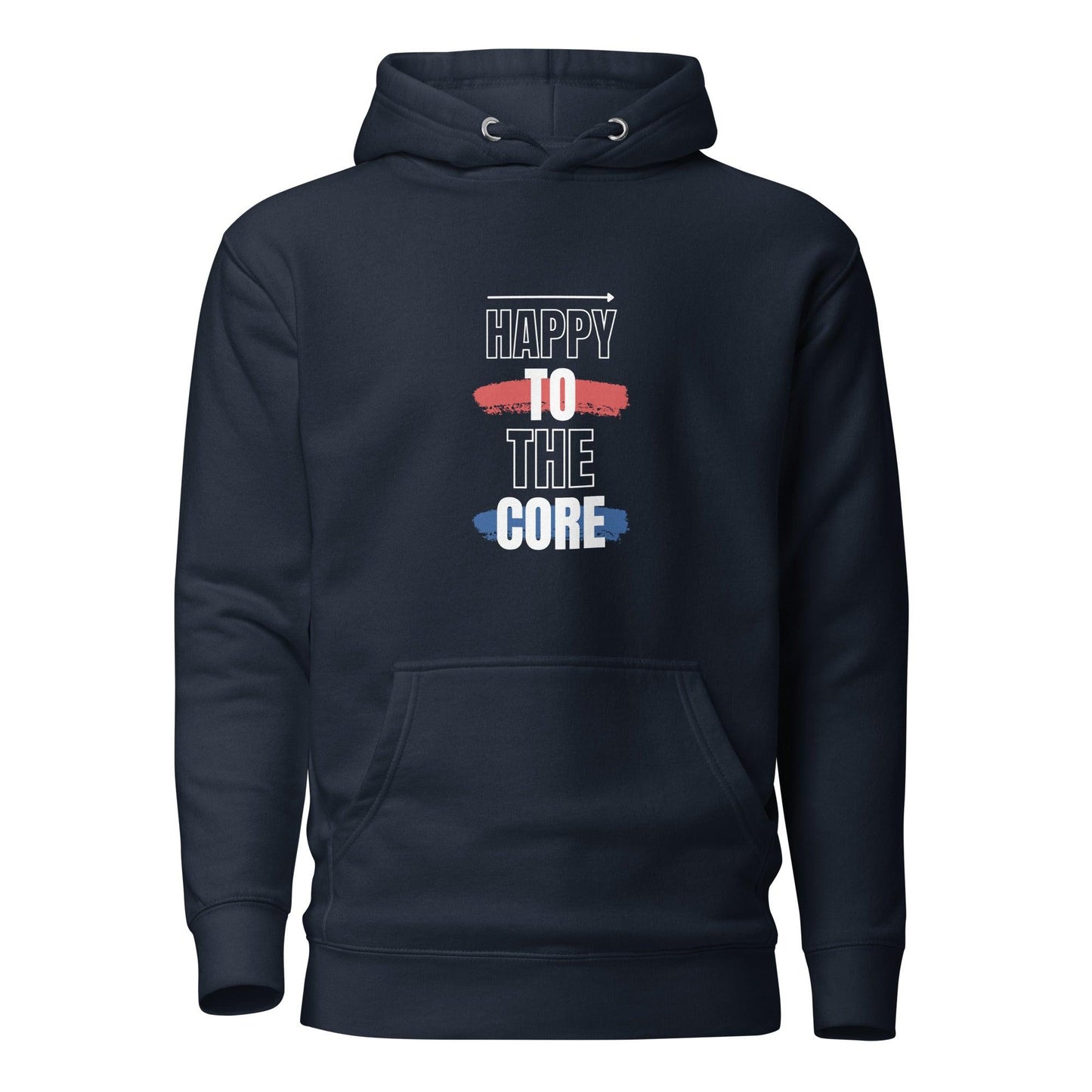 Happy To The Core, Premium Unisex Hoodie | Positive Affirmation Clothing - Affirm Effect