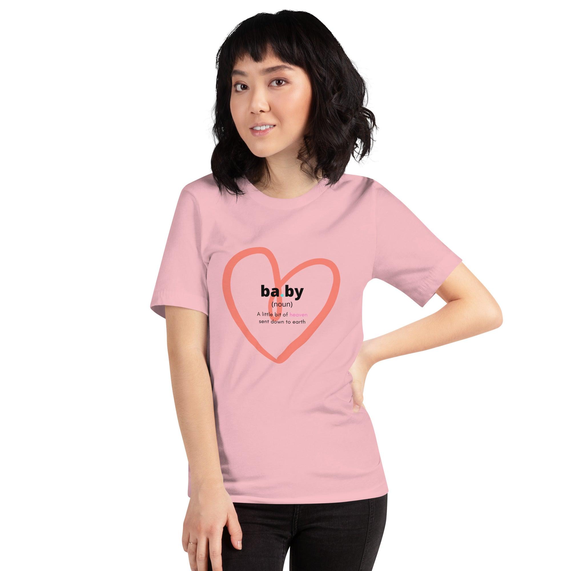 Little Bit of Heaven Premium Short-Sleeve Women's T-Shirt | Positive Affirmation Tee | Maternity Tee - Affirm Effect