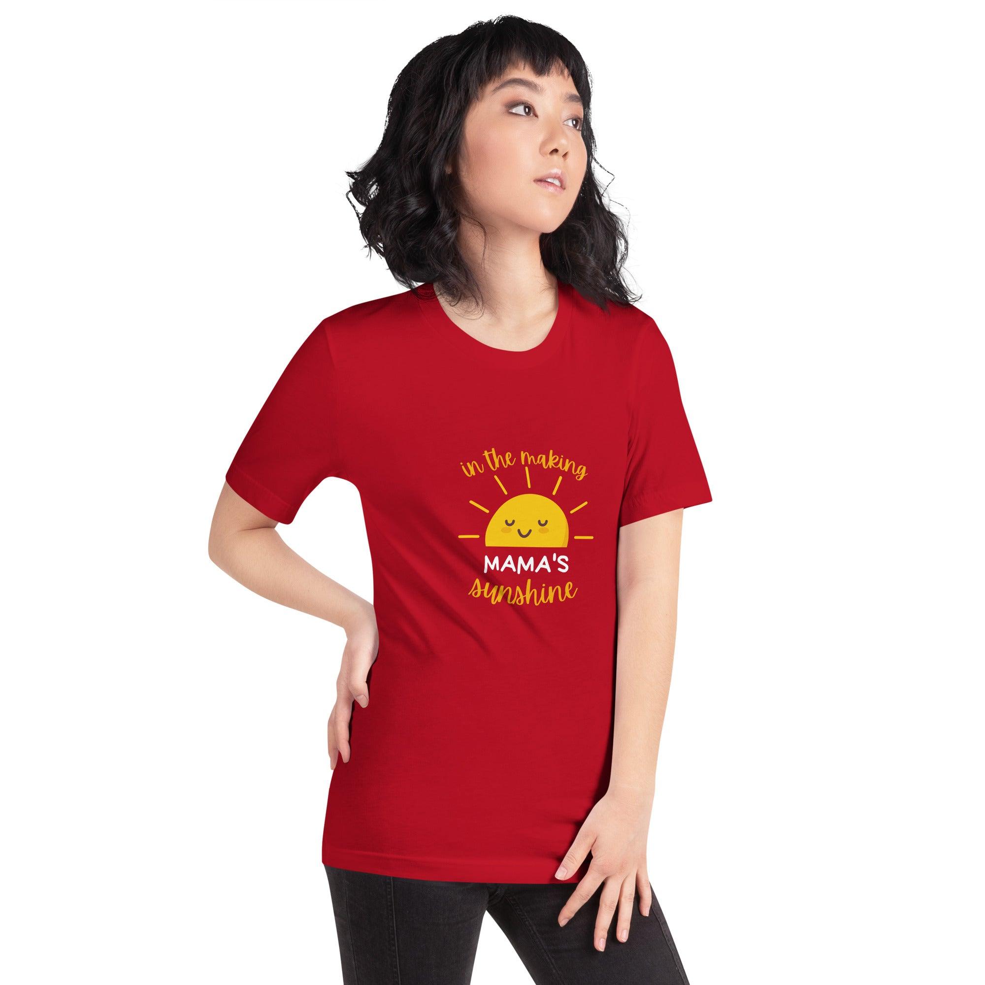 Mama's Sunshine In The Making, Premium Short-Sleeve Women's T-Shirt - Affirm Effect