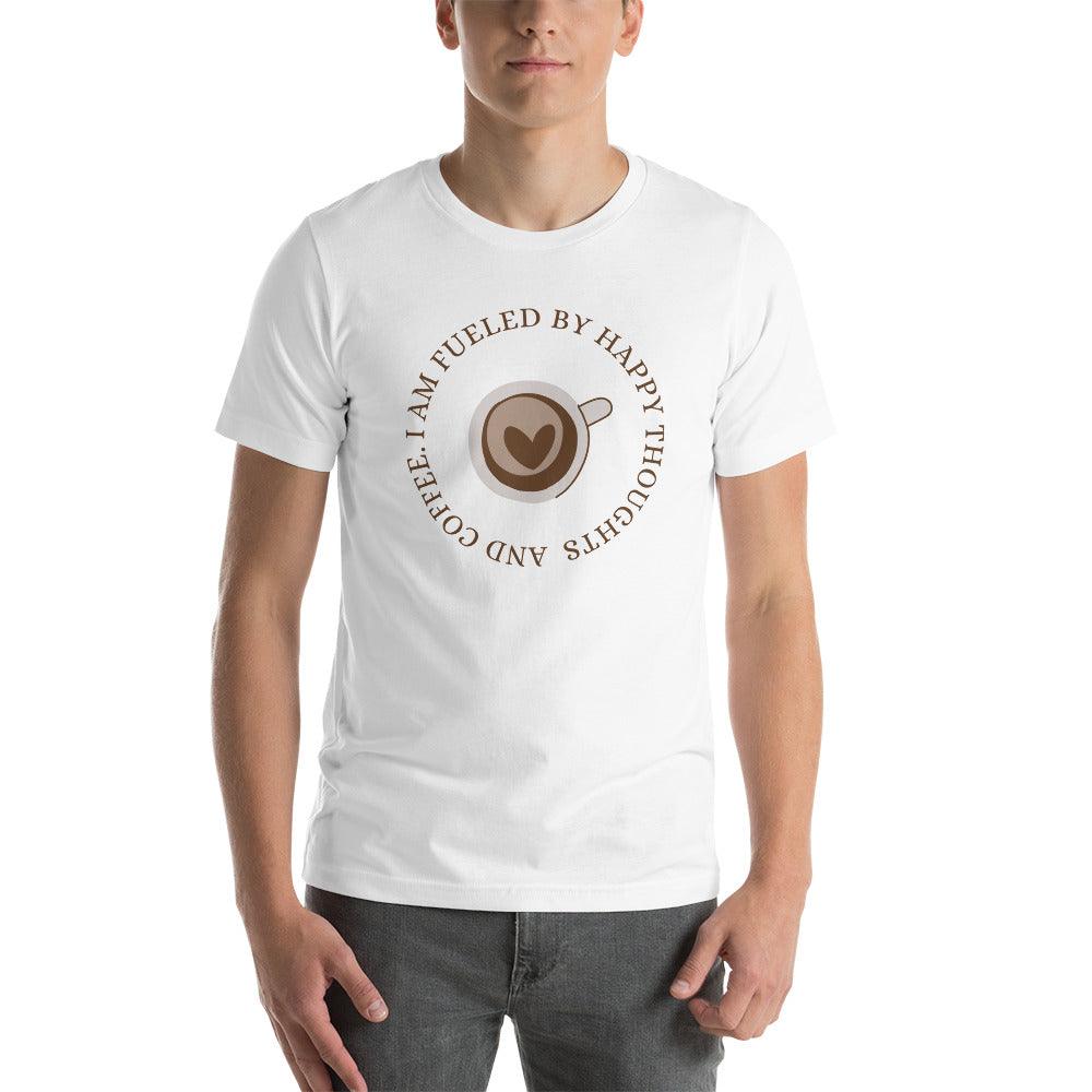 Happy Thoughts and Coffee Short-Sleeve Unisex T-Shirt - Affirm Effect