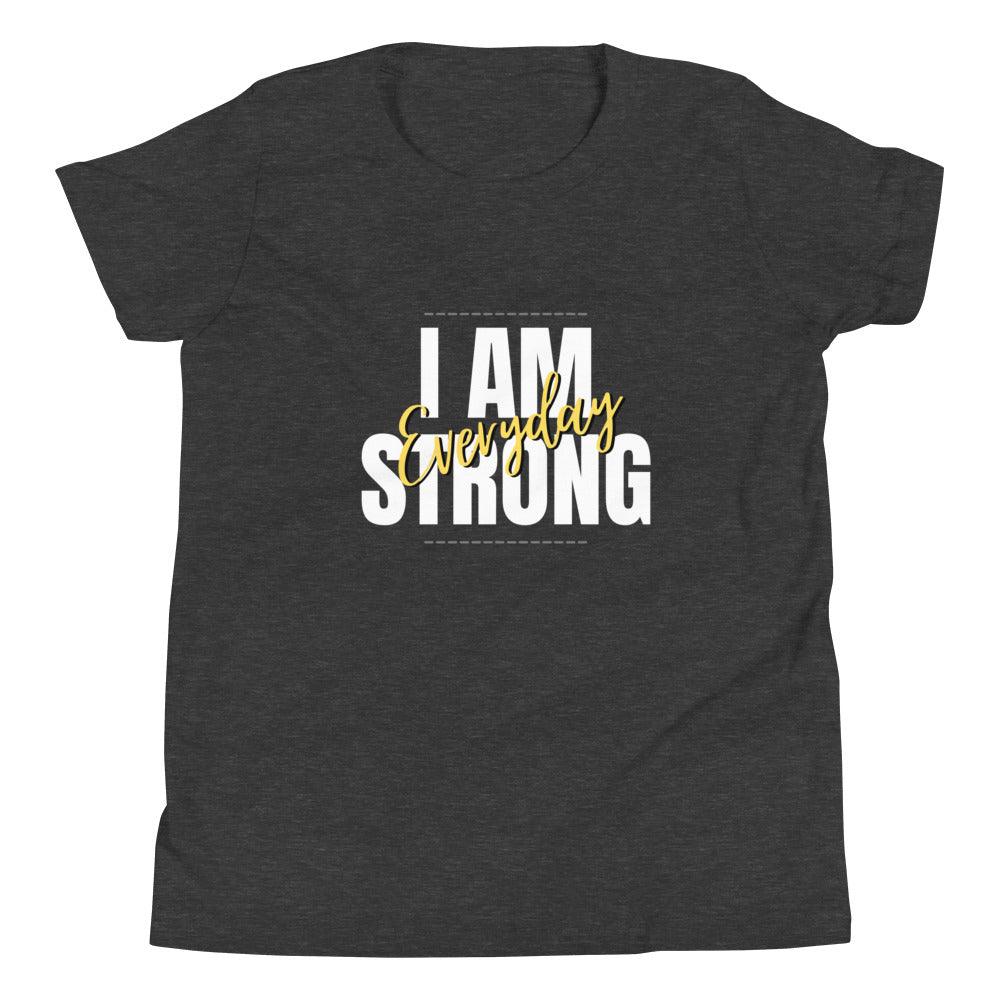 I am Strong | Youth Short Sleeve T-Shirt | Youth Positive Affirmation T-Shirt - Affirm Effect