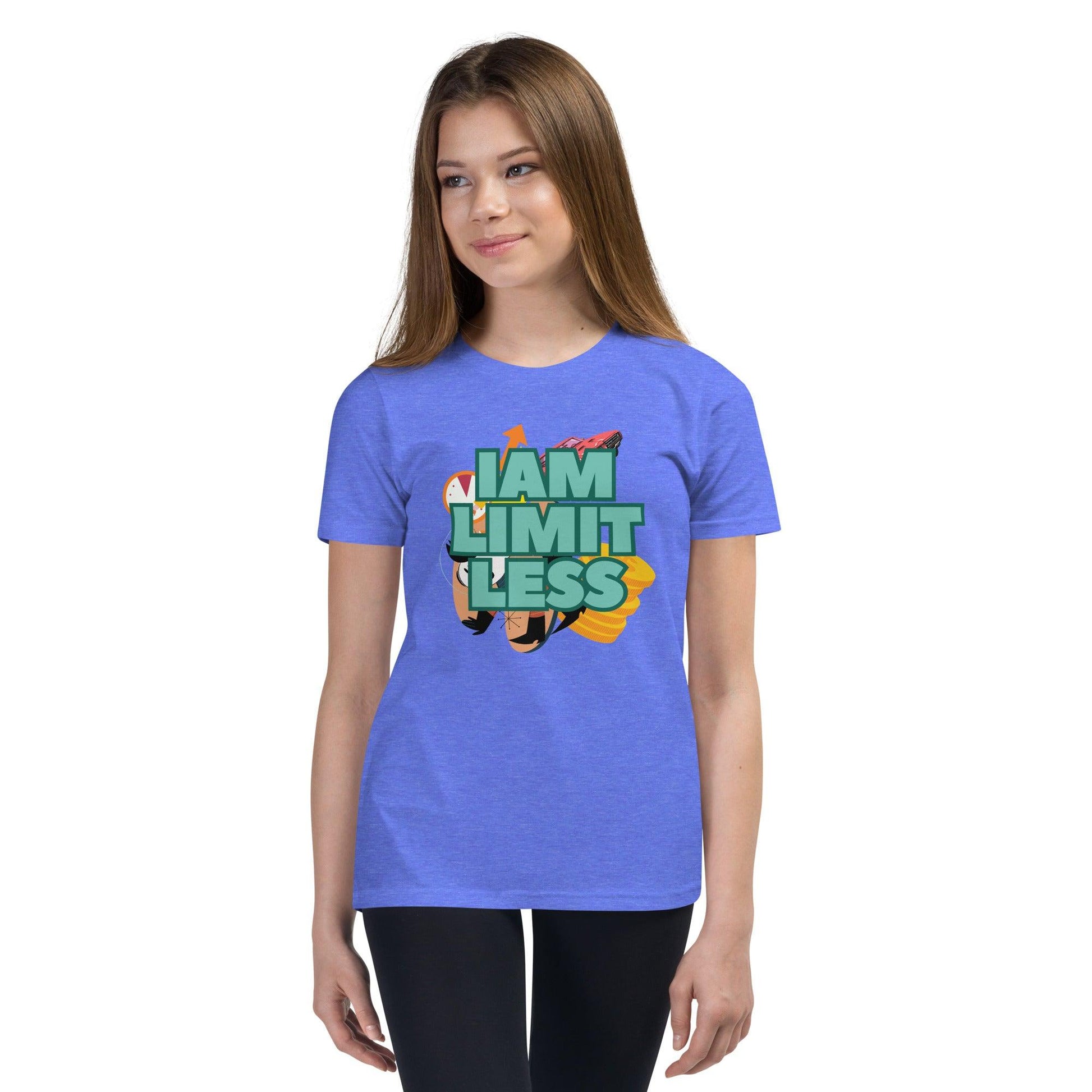 I Am Limitless | Youth Short Sleeve T-Shirt | Youth Positive Affirmation T-Shirt - Affirm Effect